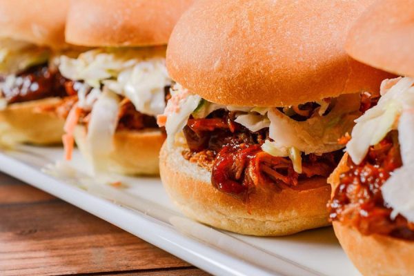 Pulled Pork Sandwiches with coleslaw