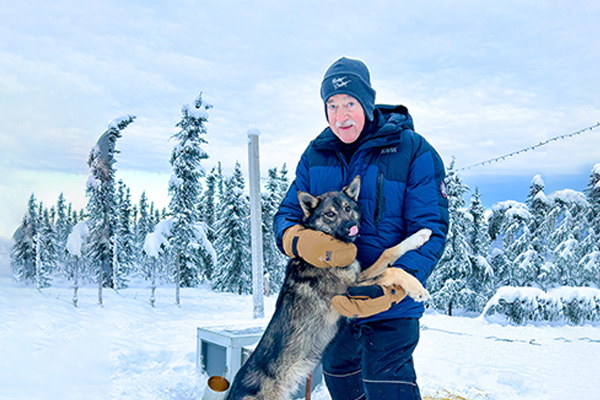 Rob with a Sled Dog